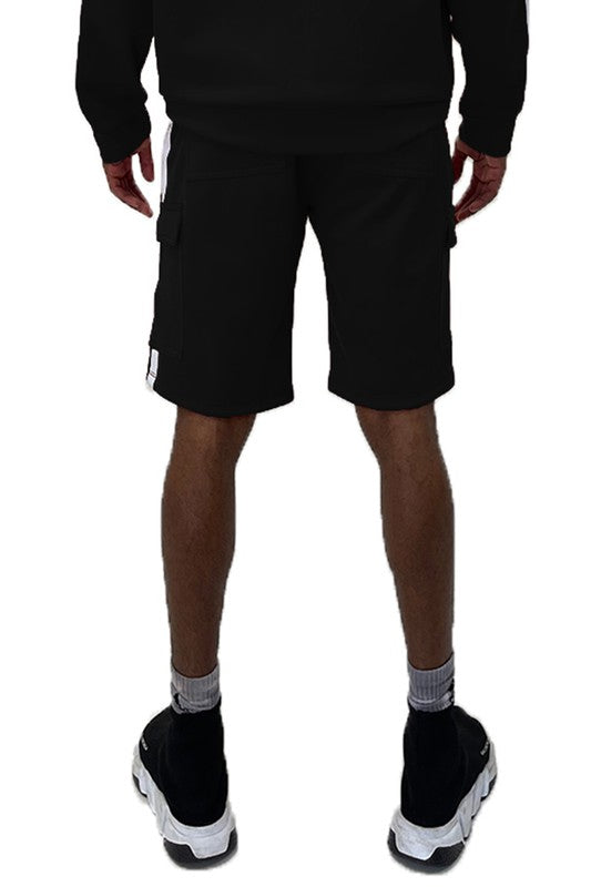 Two Stripe Cargo Pouch Shorts