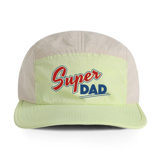 Super Dad Two-Tone Nylon Cap — Retro Embroidered Dad Hat for Father’s Day