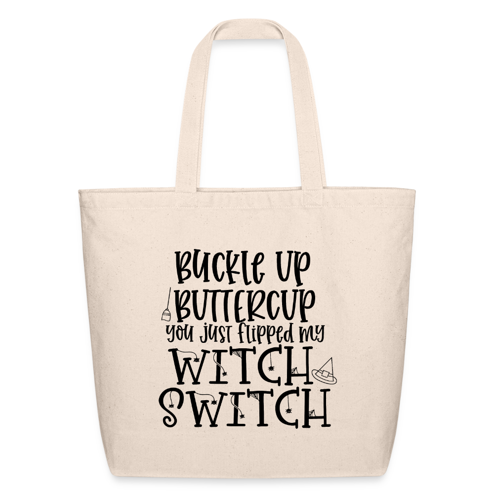 Witch Switch Eco-Friendly Cotton Tote - natural