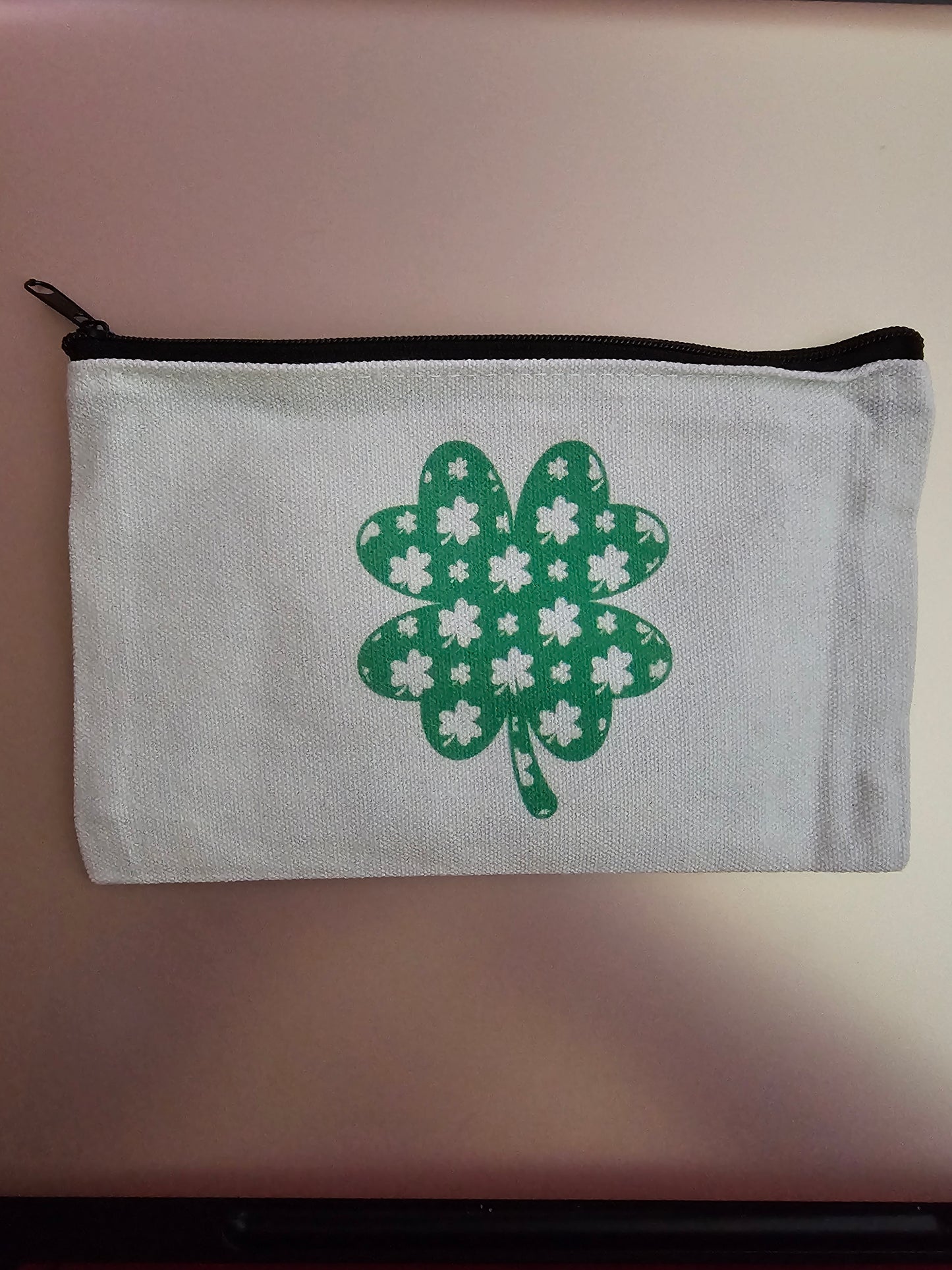 St. Patrick's Day Zipper Bag, Bracelet and Irish Blessing