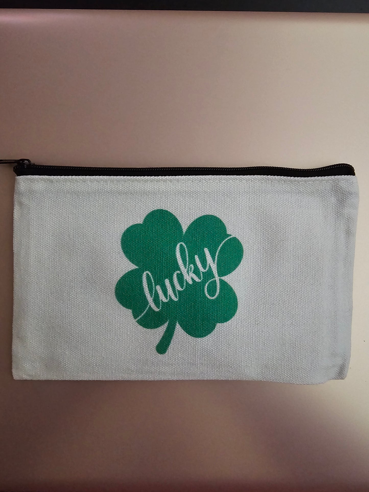 St. Patrick's Day Zipper Bag, Bracelet and Irish Blessing
