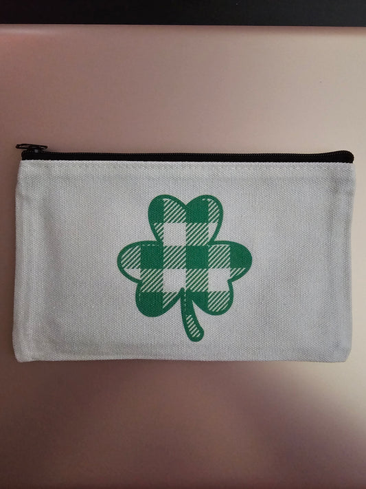 St. Patrick's Day Zipper Bag, Bracelet and Irish Blessing