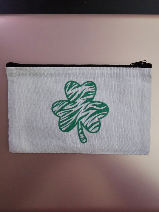 St. Patrick's Day Zipper Bag, Bracelet and Irish Blessing