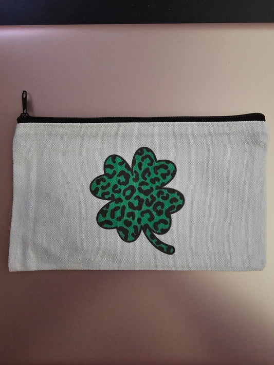 St. Patrick's Day Zipper Bag, Bracelet and Irish Blessing