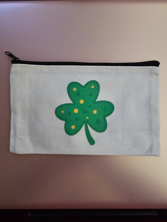 St. Patrick's Day Zipper Bag, Bracelet and Irish Blessing