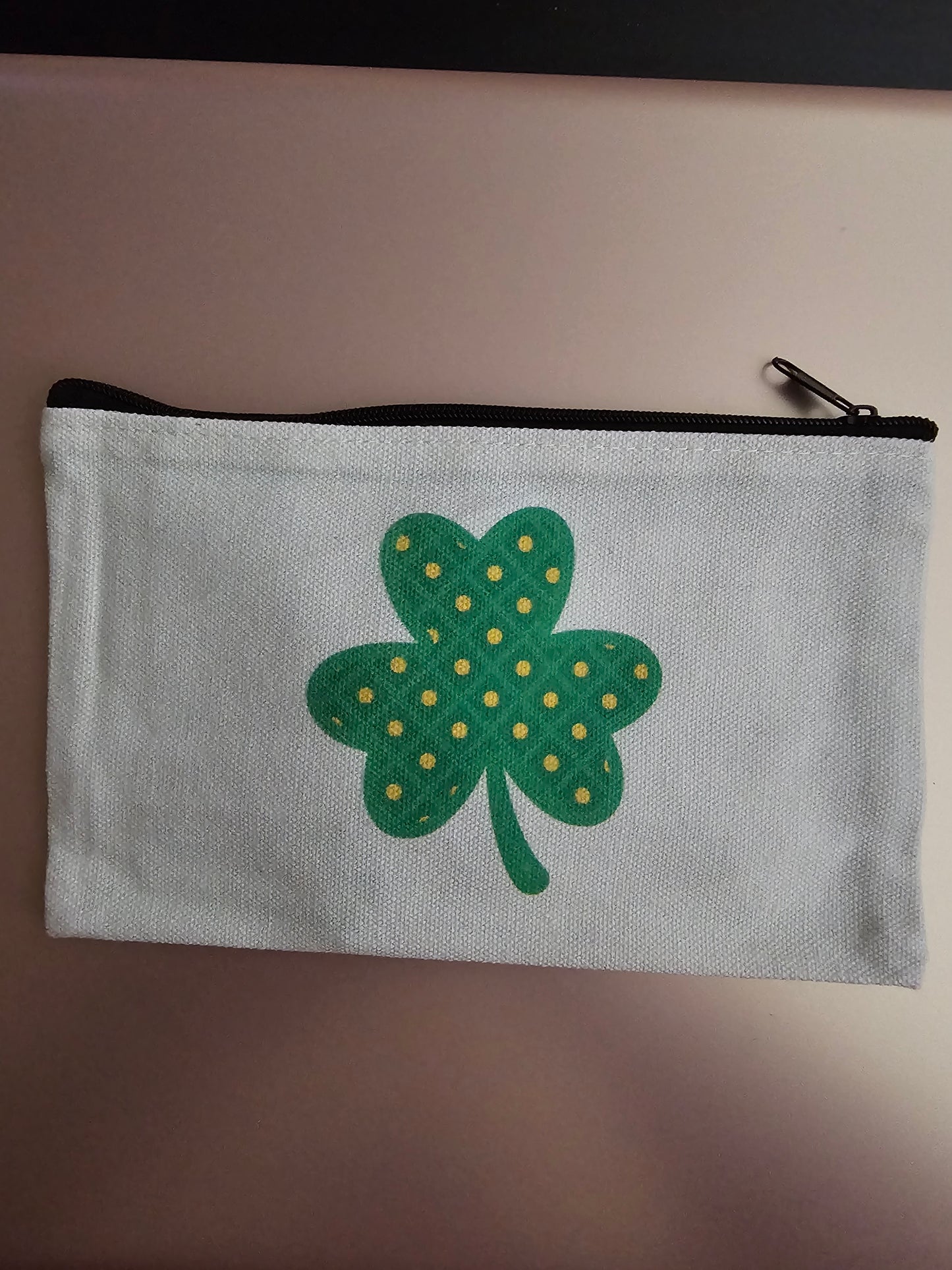 St. Patrick's Day Zipper Bag, Bracelet and Irish Blessing