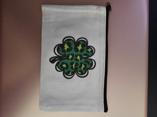 St. Patrick's Day Zipper Bag, Bracelet and Irish Blessing