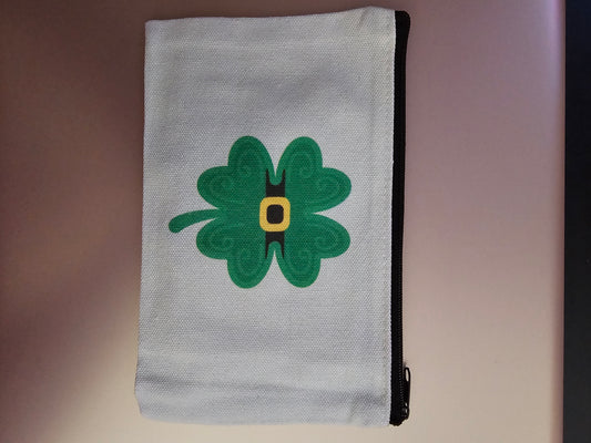 St. Patrick's Day Zipper Bag, Bracelet and Irish Blessing
