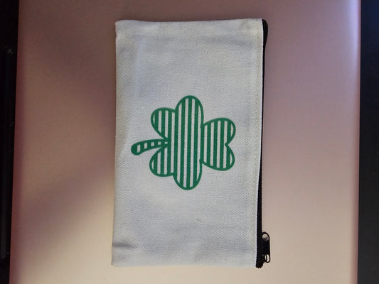St. Patrick's Day Zipper Bag, Bracelet and Irish Blessing