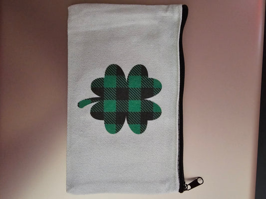 St. Patrick's Day Zipper Bag, Bracelet and Irish Blessing