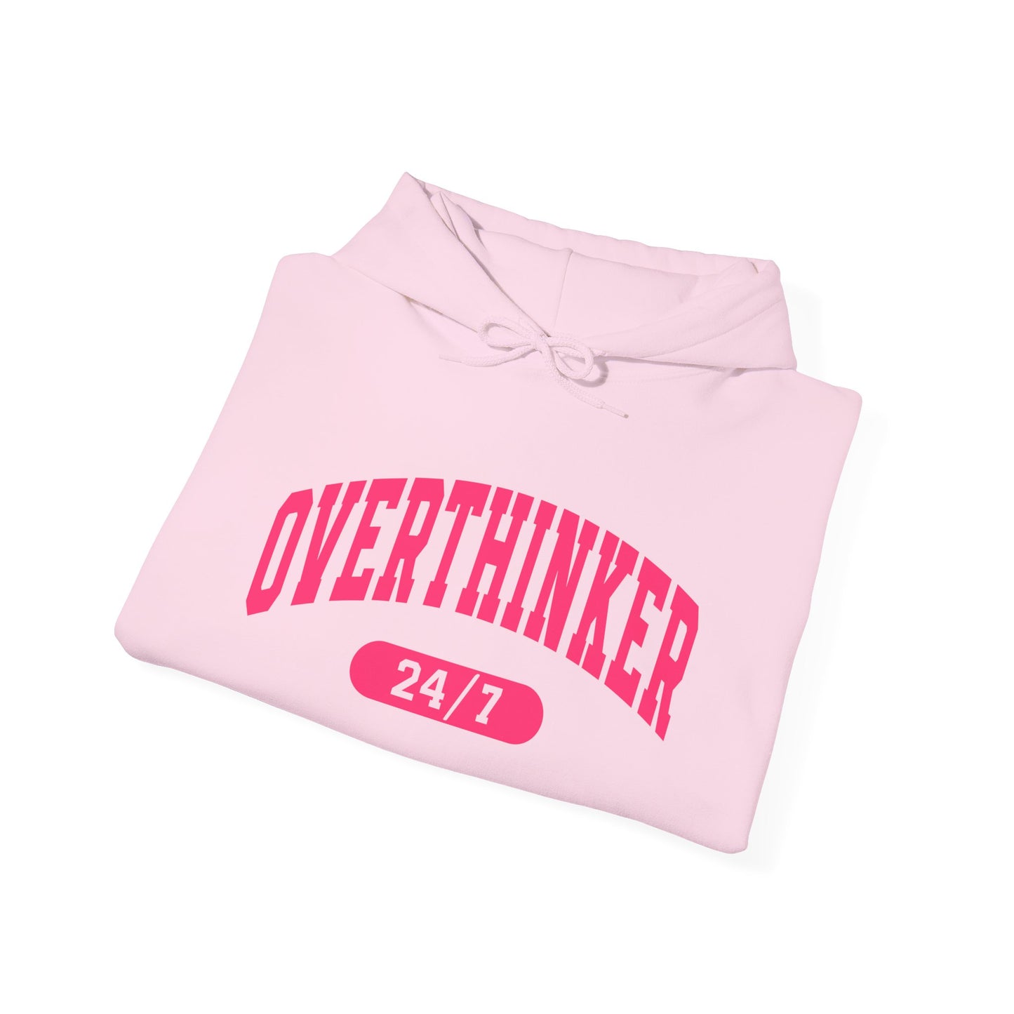 Overthinker 24/7 Hoodie — Funny Mental Health & Anxiety Awareness Sweatshirt