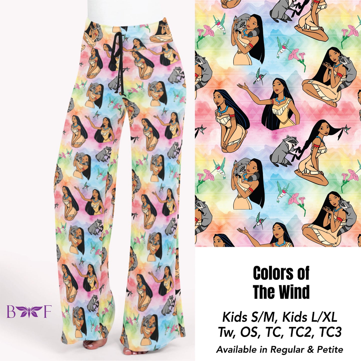 Colors of The Wind kids leggings with pockets