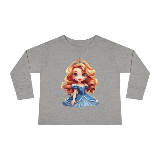 Toddler Princess Long Sleeve Tee, Sweet Princess Shirt, Kids Birthday Gift, Toddler Clothing, Fairytale Outfit, Cute Baby Tee