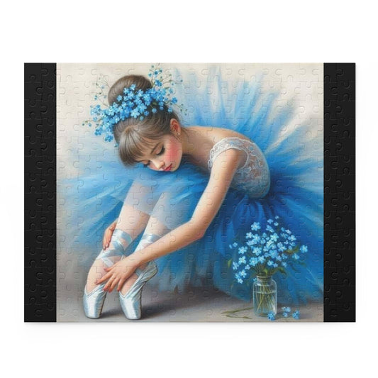Ballerina in Blue Tutu Puzzle — 120/252/500-Piece Jigsaw