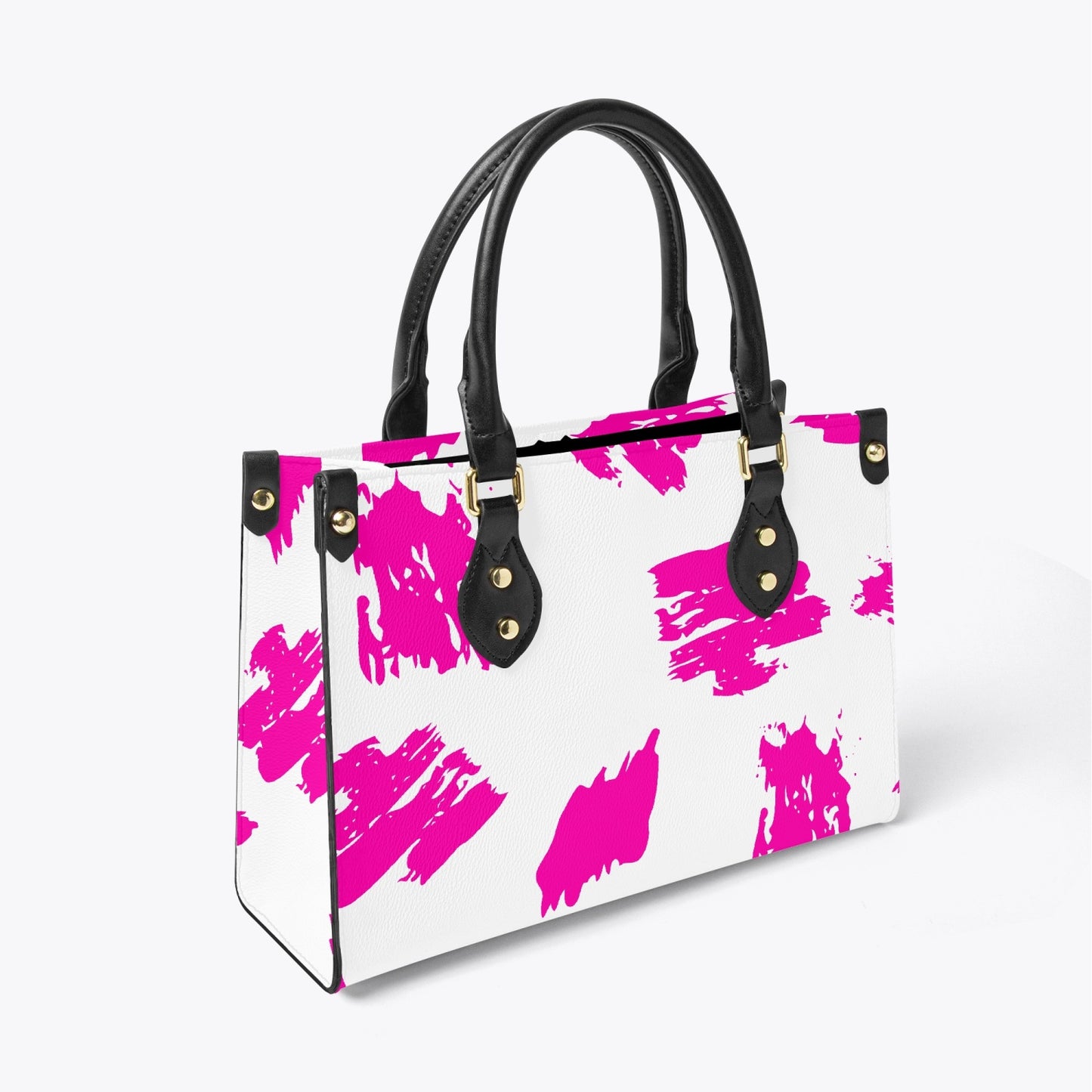White and Pink Women's Hand Bag