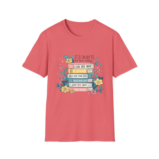 Book Lover's Softstyle T-Shirt, Cute Reading Tee, Cozy Gift for Readers, Literary Gift, Bookish Apparel