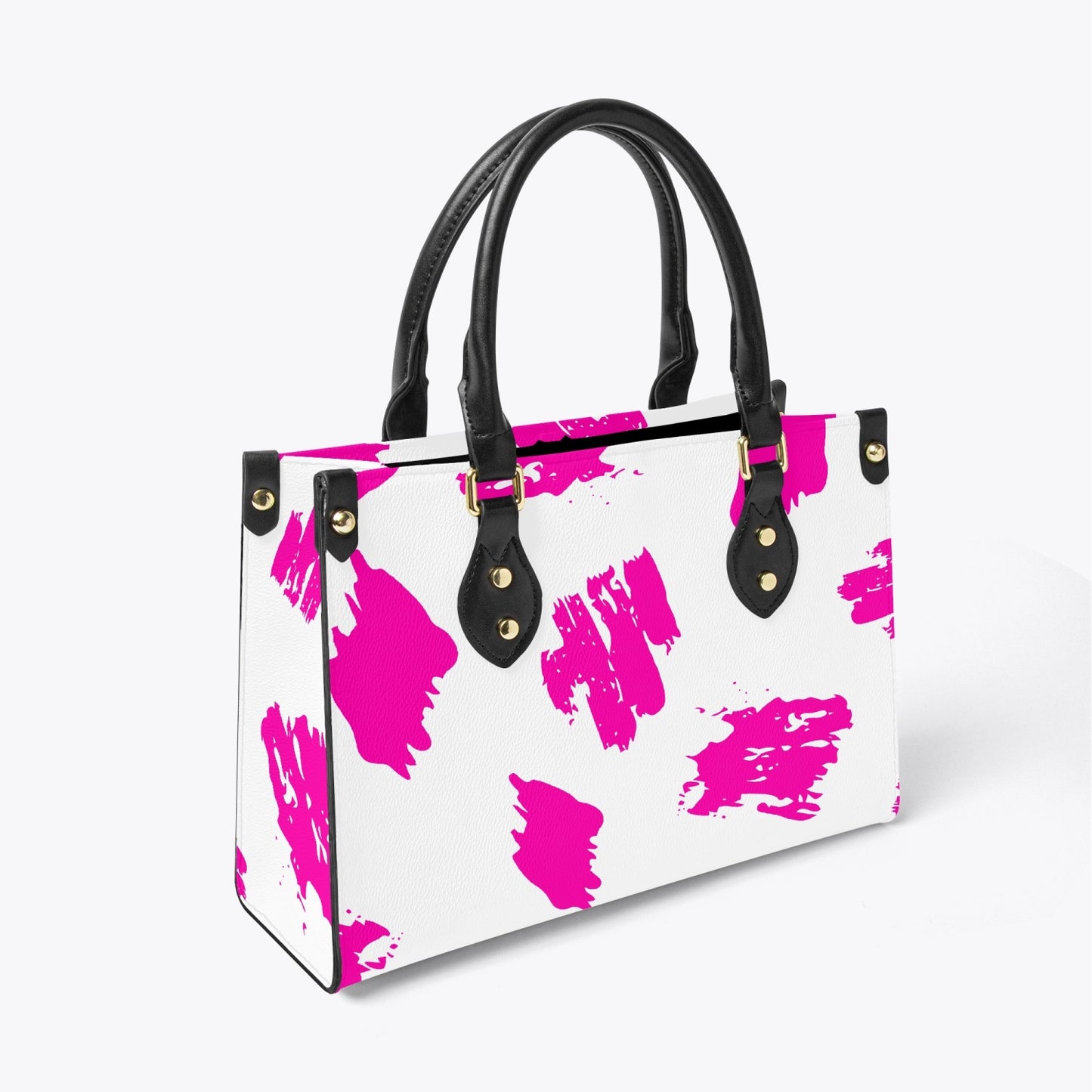 White and Pink Women's Hand Bag