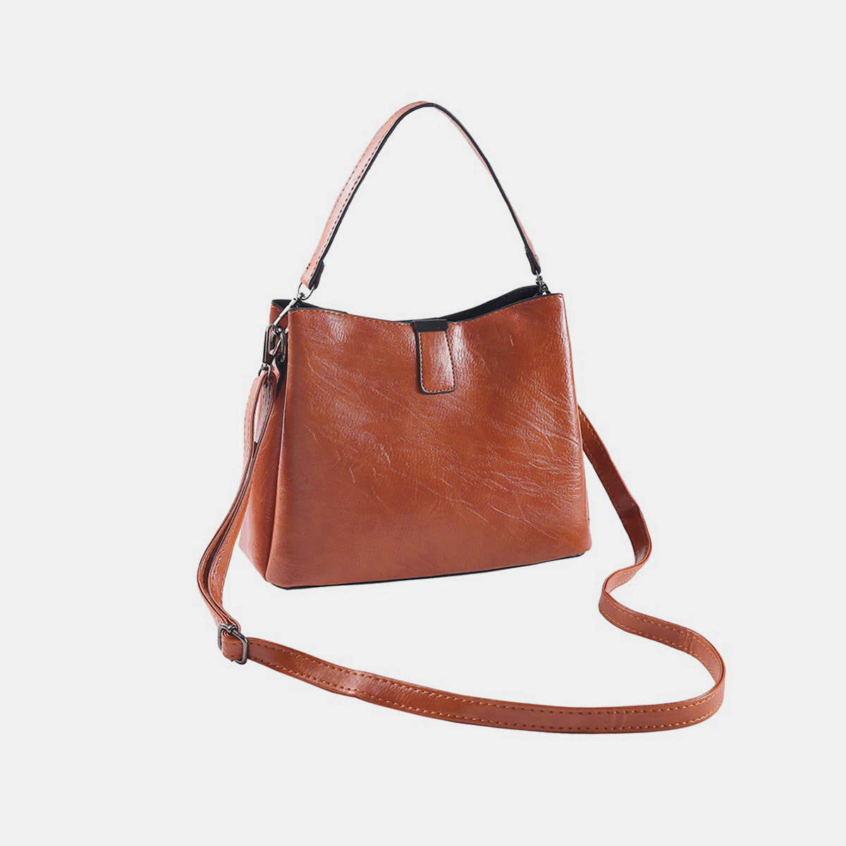 Zenana Vegan Leather Bucket Shoulder Bag
