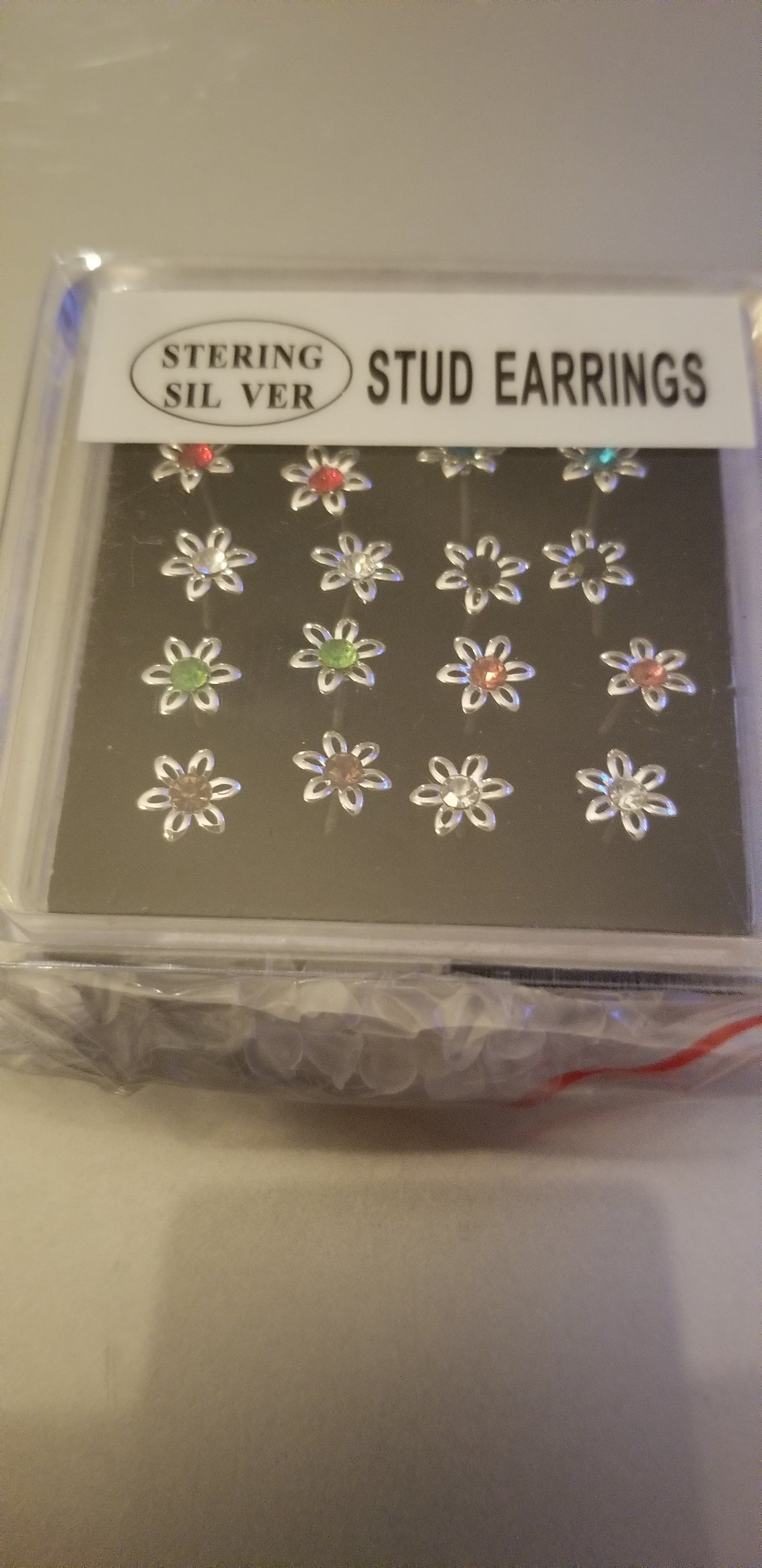 Flower Stud Earring Set - 10 Pairs - Sterling silver - Keene's