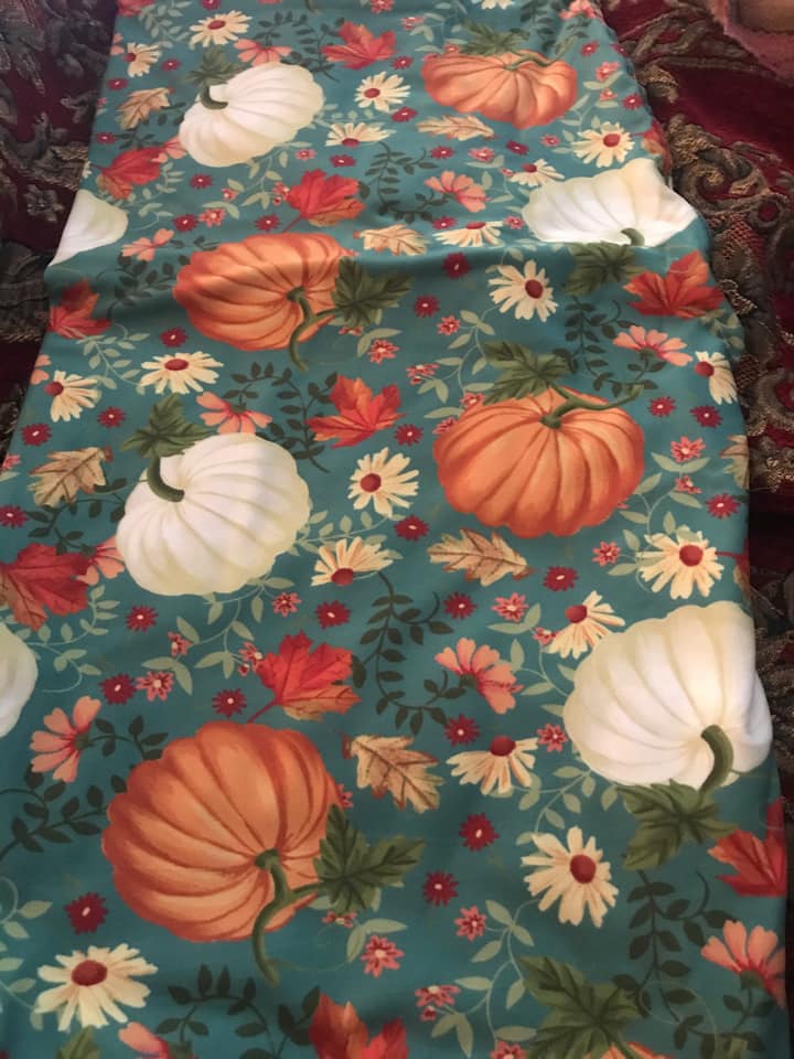 Custom Pumpkin Floral Legging