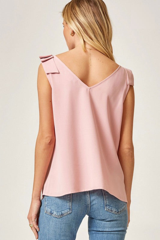 Andree by Unit Full Size Run Button Down Scalloped Edge Tank - Keene's