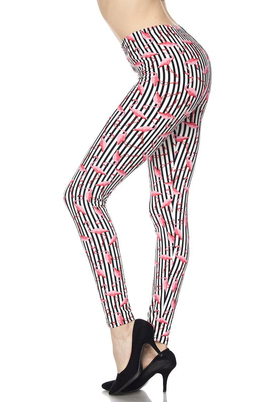 Flamingo Stripe PS Legging - Keene's