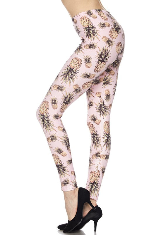 Pink Pineapple OS Legging - Keene's