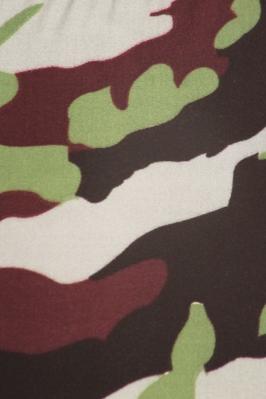 Camo Olive PS Capri Legging - Keene's