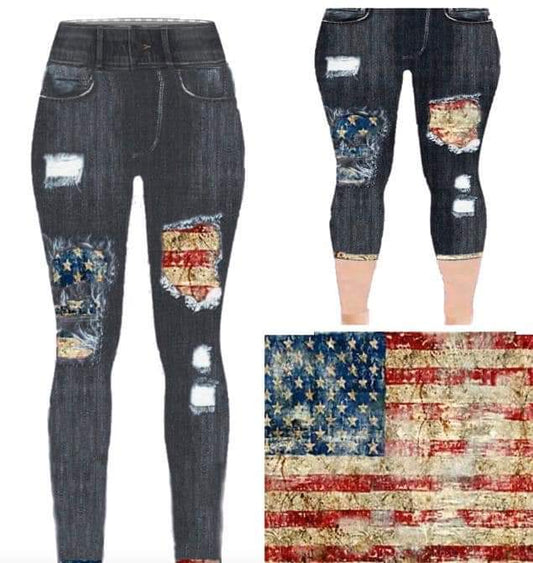 America Jean's leggings and capri with pockets
