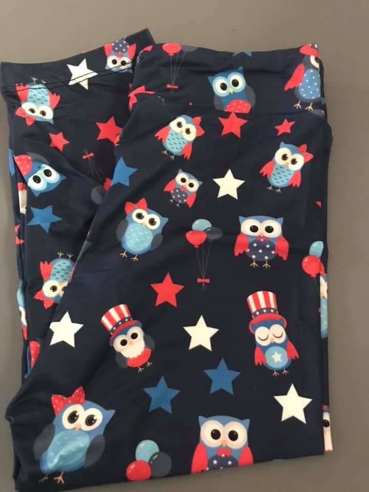 Kids Owl Custom Leggings EPS - Keene's