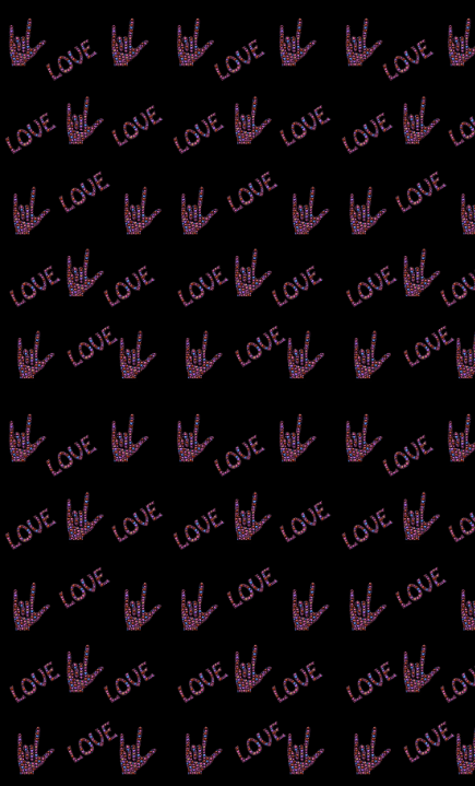 Custom ASL Love Print Leggings - Keene's