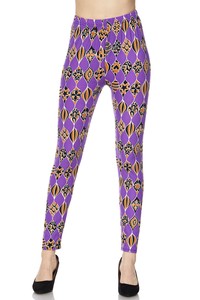 Purple Orange and Black OS Legging - Keene's