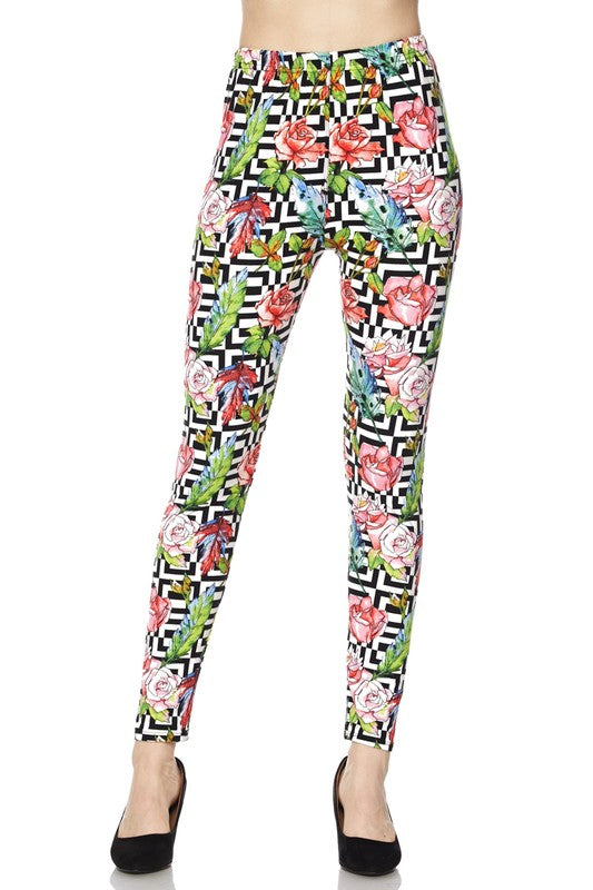 Rose ZigZag OS Legging - Keene's