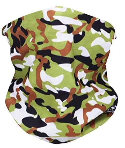 Green Camo Neck Gaiter - IN STOCK - Keene's
