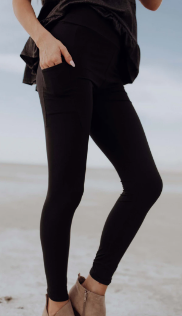 Custom Black With Pockets Legging PS - Keene's