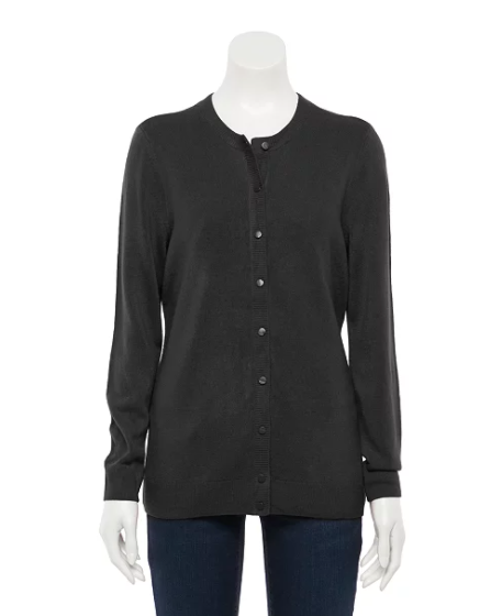 Mineral Black Cardigan Sweater - Keene's