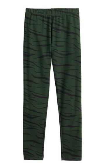 Green Zebra Kids Leggings - Keene's