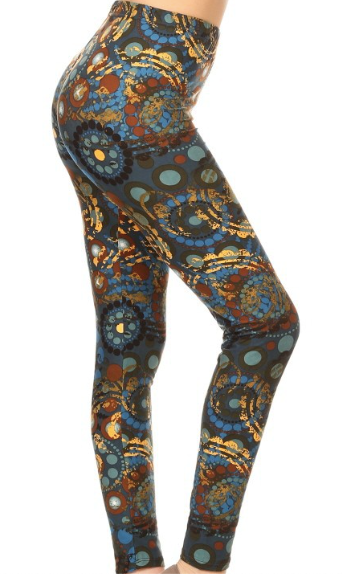 Paisley and Mandalas 3x-5x Leggings 3X5X-R771
