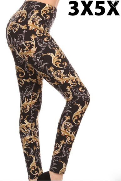 Scroll 3x-5x Leggings