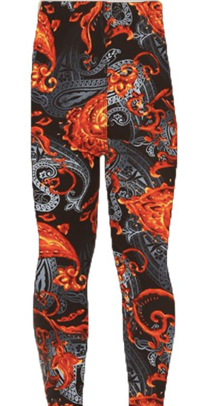Mixed Paisley Kids Leggings KL-R833