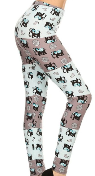 Elephants Legging EPS 3X4X-R619