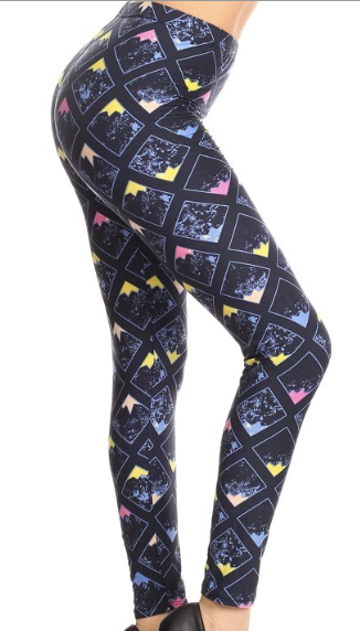 Abstract Square Legging OS LDR-R714_VT