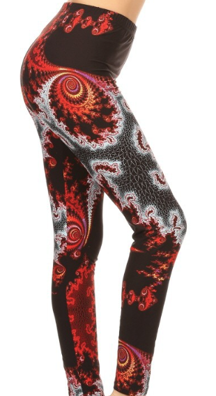 Abstract Print Leggings PS - LDX-R765