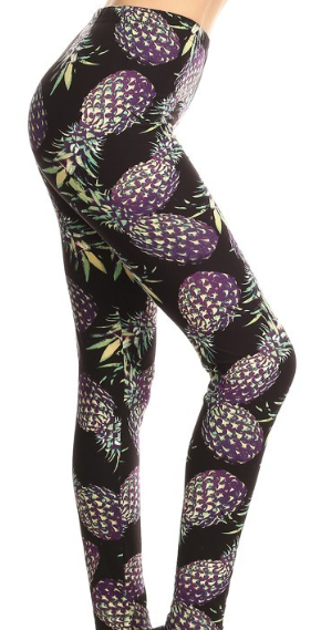 Pineapples Print Leggings PS - LDX-R767