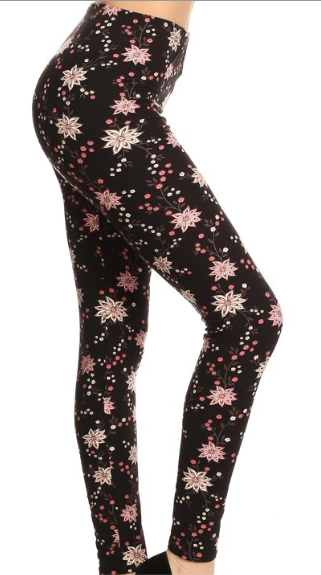 Flower Print Leggings PS - LDX-R624