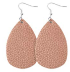 Tan Pebble Grain Teardrop Earring - Keene's