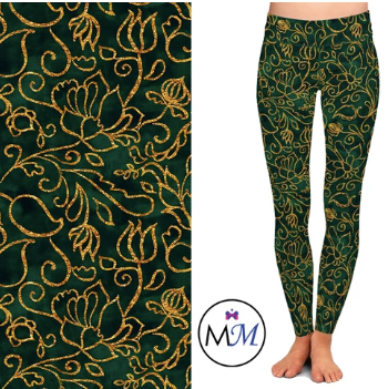 Custom Emerald Filigree OS Legging - Keene's