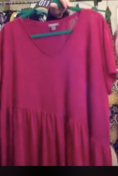 Pink Ruffle Top Size 2X - Keene's