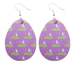 Easter Earrings - Bunny on Cycle - Keene's