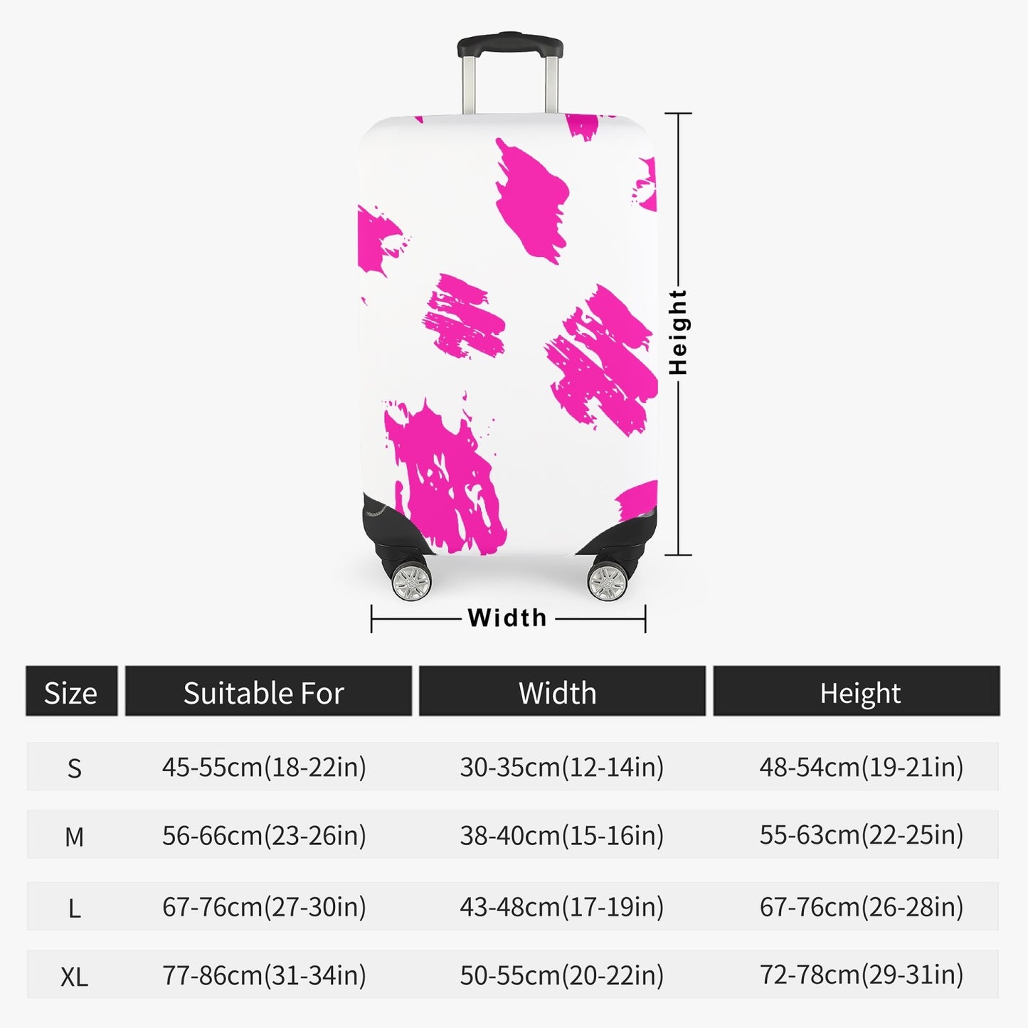 Pink Luggage Cover